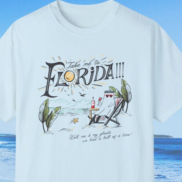 Take Me To FLORIDA!!! TTPD Anti Hero Ghost t-shirt - Picture 1 of 1